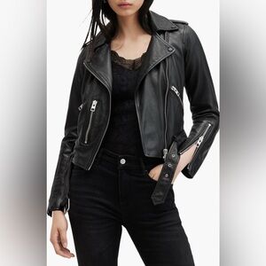 AllSaints Balfern Leather Biker Jacket